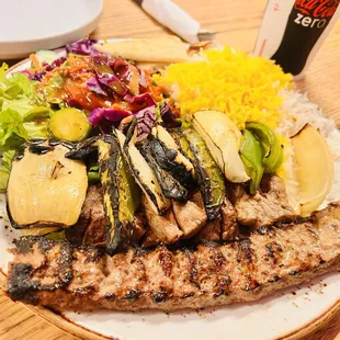 a plate of food on a table