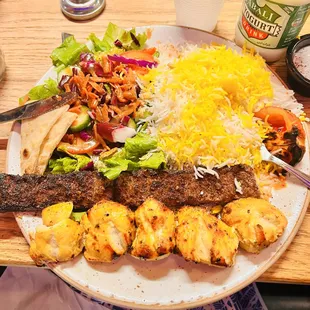 a plate of food on a table