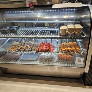 a variety of food items