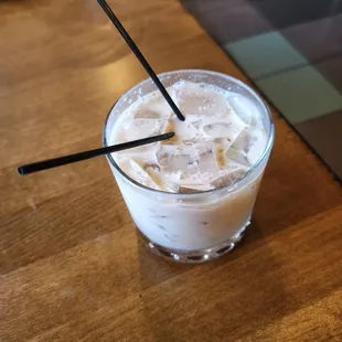 Dessert cocktail brought unexpectedly by the owner