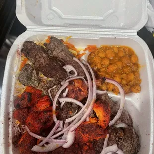F8. Combo Chicken Breast and Lamb Kabob