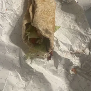 This is 60% of the total sandwich size.