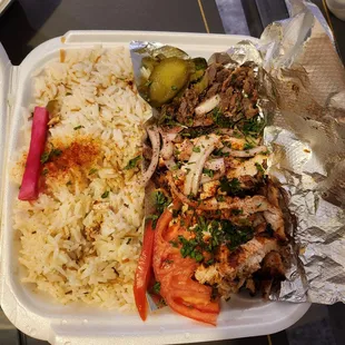 Mixed shawarma plate supposed to be $17.99