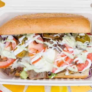 Our twist to a cheesesteak. Gyro/Hoagie with our homemade Tzatziki. A must try