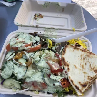 Beef and Lamb Gyro Over Rice