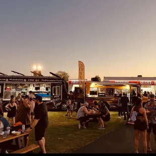 Happy customers and amazing food.