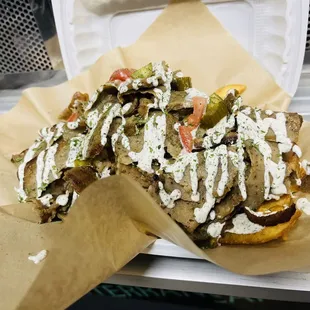 Huge portion as you can see- delicious