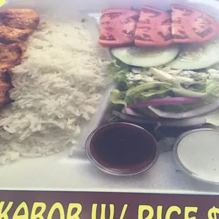 a picture of a tray of food