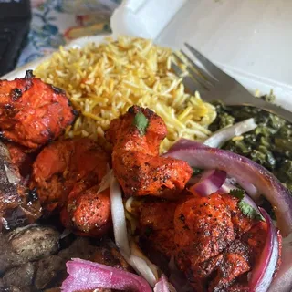 A7. Combo Kabob A - Combo Chicken & Lamb