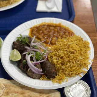 A9. Combo Kabob C - Lamb & Ground Beef