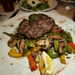 Kabob's hamburger steak