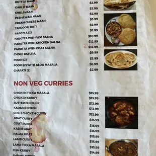 Menu as of 07/15/23 (3/4). And yes - the menus are paper print outs