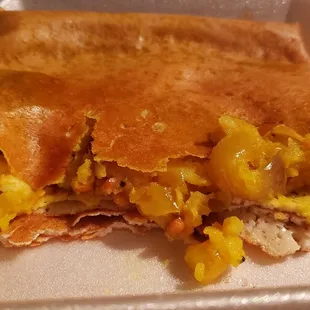 Interior of masala dosa ($11), vegan by default. Fine, but not amazing.