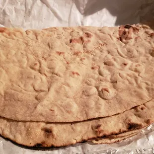 Tandoori roti ($4), vegan by default. Pretty good. Better than the chapathi.