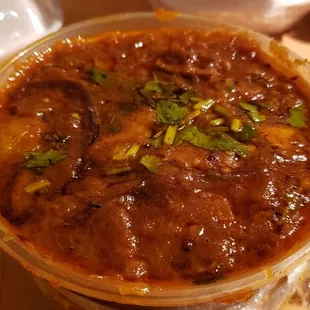 Fried eggplant curry ($10), vegan by default. Pretty tasty with lots of herbs.