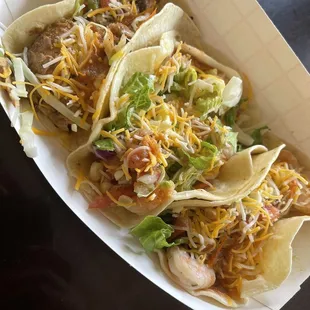 Shrimp and Chicken tacos