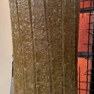 a cake being prepared