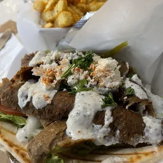 Fat Bread Gyro 7"