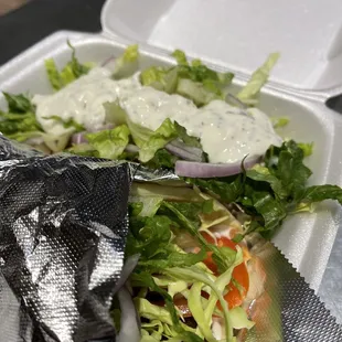 Gyros with side salad