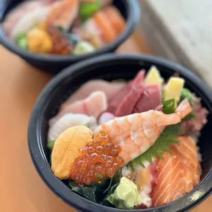 Take-out version of Premium Chirashi Bowls