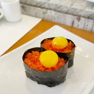 Smelt Eggs with Quail Eggs