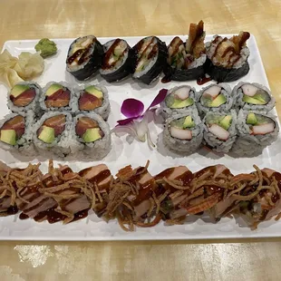 His and her Sushi Dinner