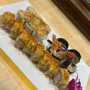 Baltimore Roll Maryland Roll Shrimp Tempura Roll