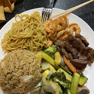 Lunch hibachi Filet Mignon