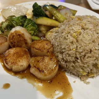 Lunch Hibachi Sea Scallops