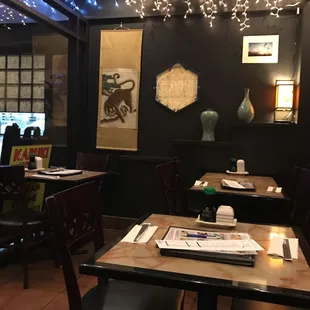 interior, sushi and sashimi