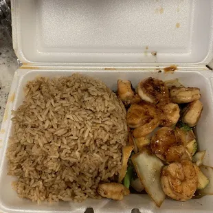 Jumbo shrimp hibachi
