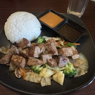 Steak hibachi lunch special