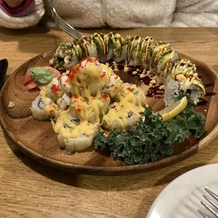 Super Volcano and Lobster  Tempura Roll