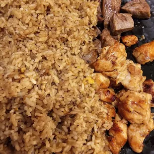 Hibachi Combo Chicken and Steak with Fried Rice