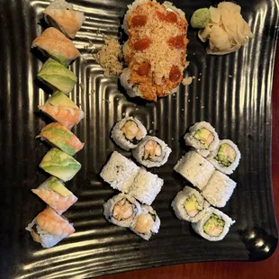 sushi and sashimi, food, sashimi, sushi