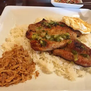 Asian grilled Pork Chop. The flavor is so good!
