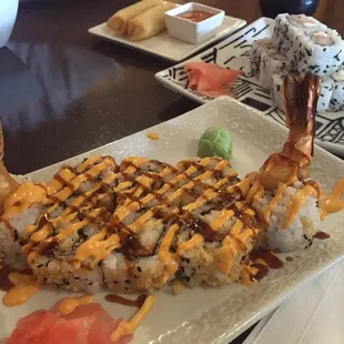 Tempura shrimp sushi