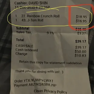 These are my usual rolls I bought pre pandemic. About five dollars more have been added since the resulting inflation. FYI.