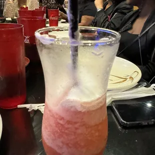 a close up of the drink