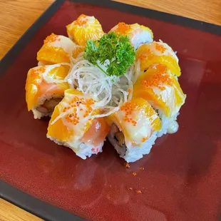 Sunshine roll- so fresh! A great summer dish.
