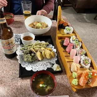 sushi and sashimi, food