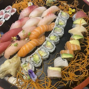 sashimi, sushi and sashimi, sushi, food