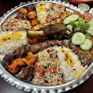 Mix platter for 3 guests