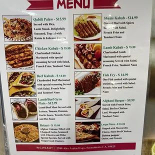 Menu as of 12/4/24