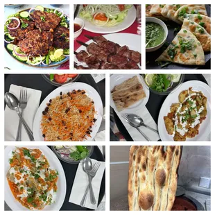 a collage of a variety of dishes