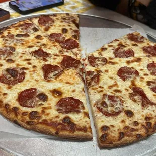 Halal pepperoni pizza