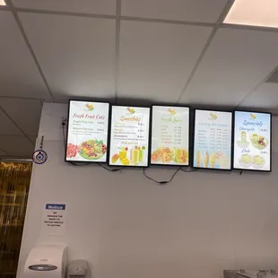 Menu and prices