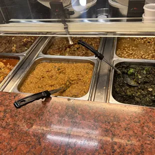 a variety of food items