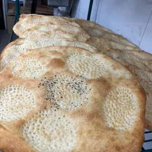 Round afghan bread