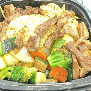 Steak lunch.This lunch was delicious! Kabuto on Tyvola is fantastic.  Note: please don't confuse it w/Pineville location.